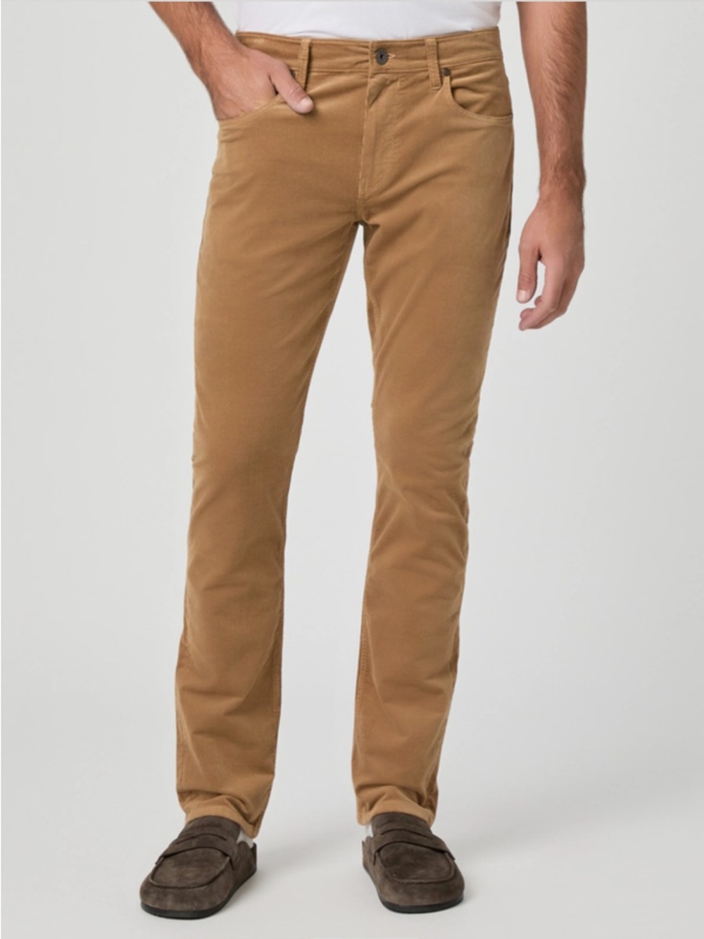 PAIGE Mens Federal Slim Straight Leg Classic Corduroy Pants 30 Waist